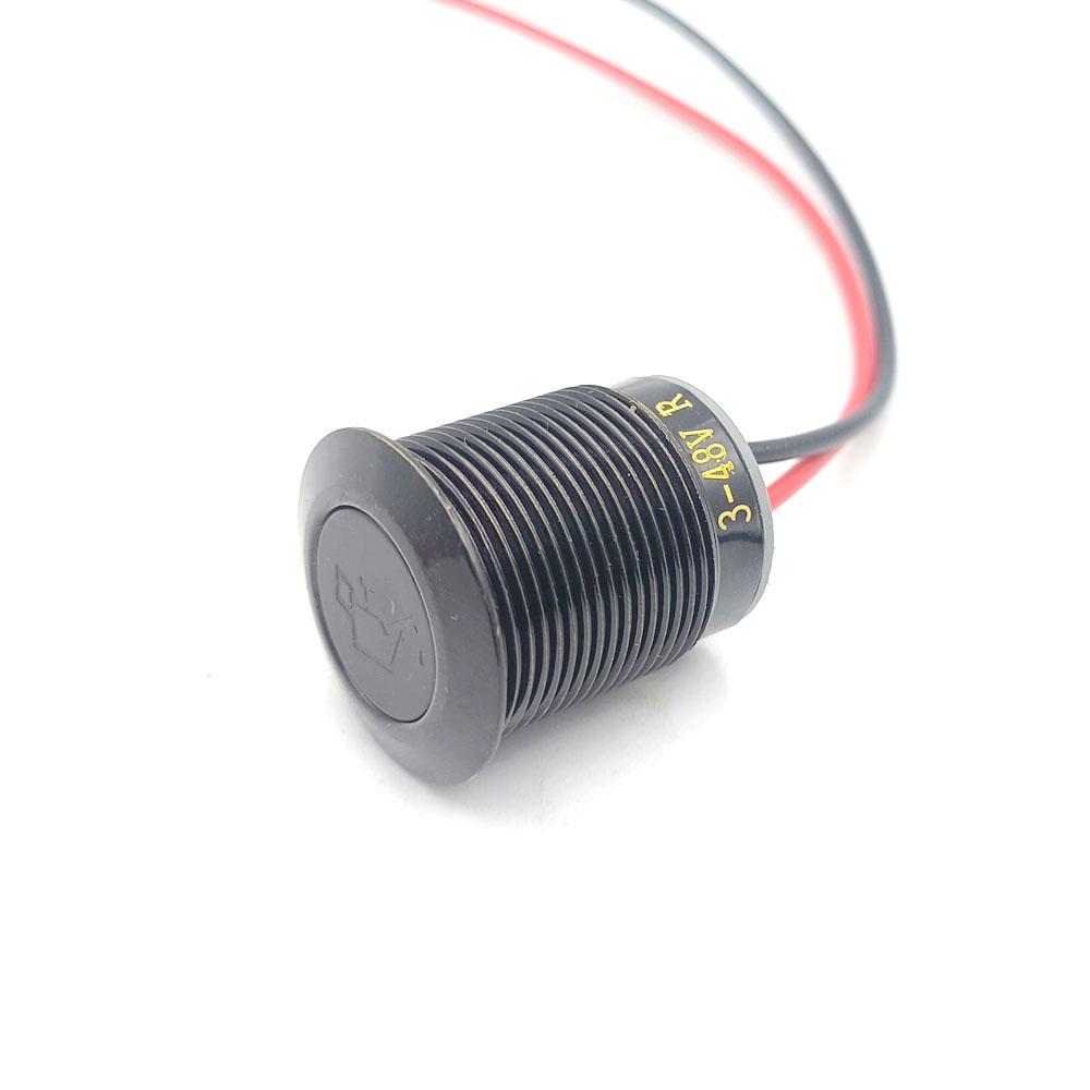 19mm 3-48V Oil pressure warning Symbol Red light lamp