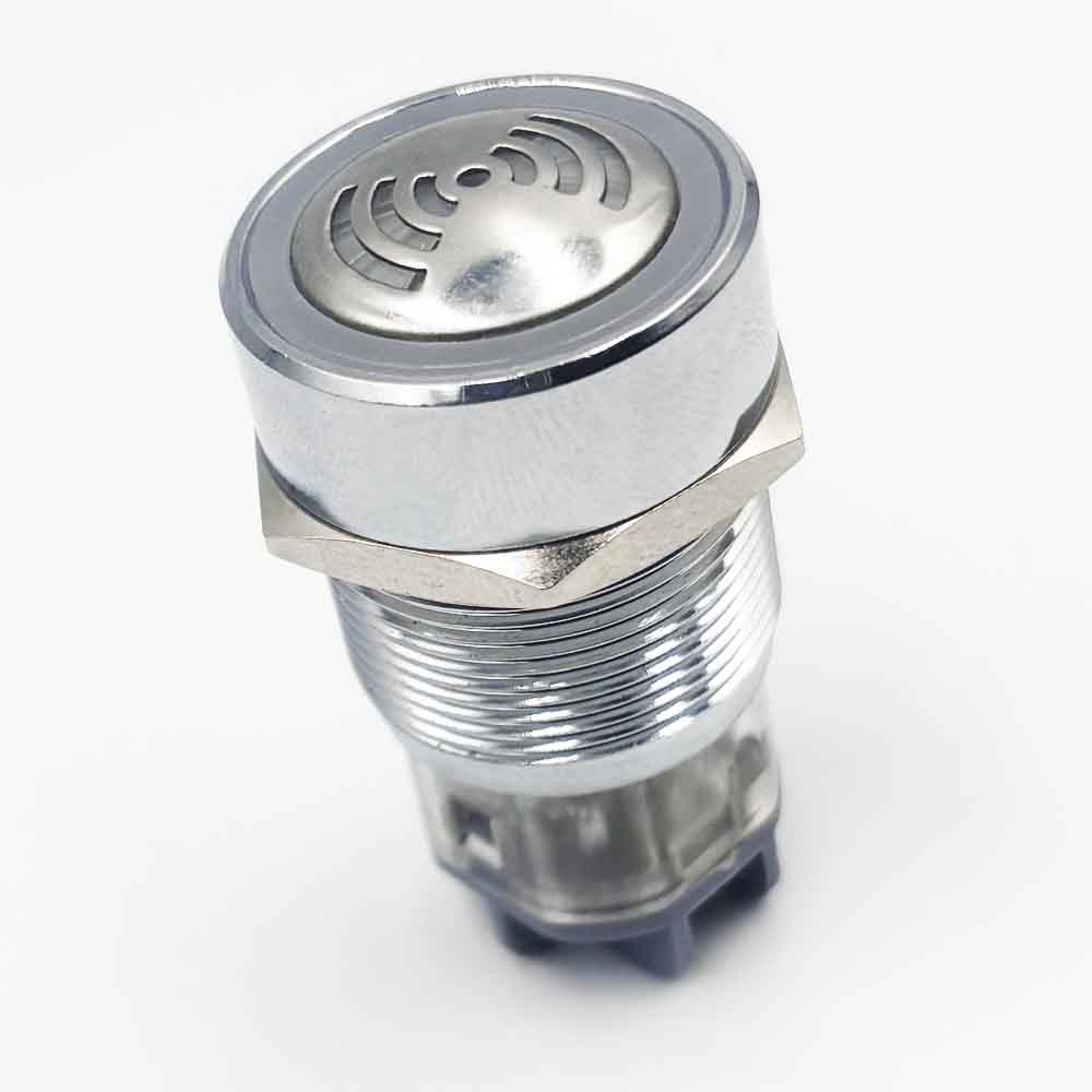 22mm 24V Red LED Metal Buzzer With Light
