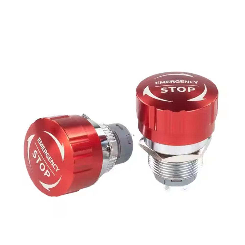 16mm 1NO 1NC Metal Emergency Stop Push Switch