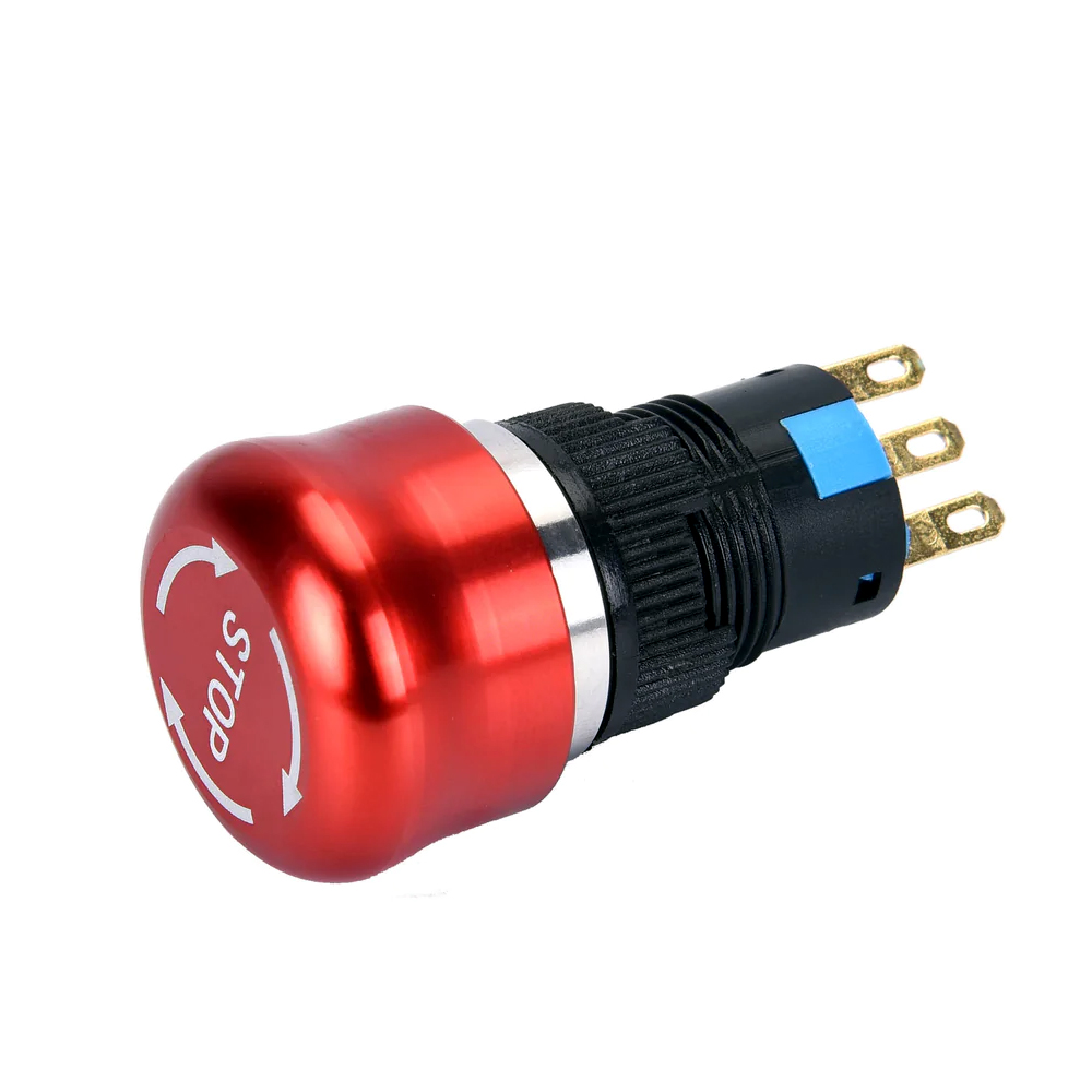 16mm Waterproof Mushroom Head Emergency Stop Switch
