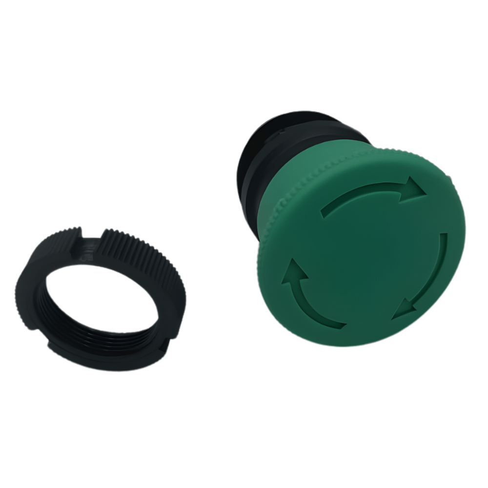 Emergency Switch Green Metal Head Only Without Contact Base