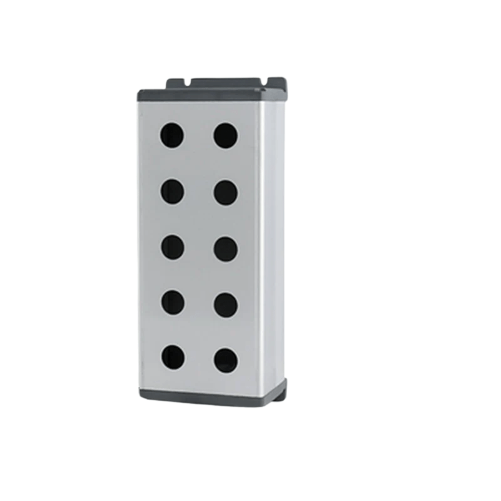 120*75mm Double Row 22mm 10 Hole Metal Junction Boxes Connection Outdoor For Waterproof Push Button Switch