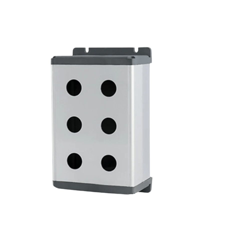 120*75mm Double Row 22mm 6 Hole Metal Junction Boxes Connection Outdoor For Waterproof Push Button Switch
