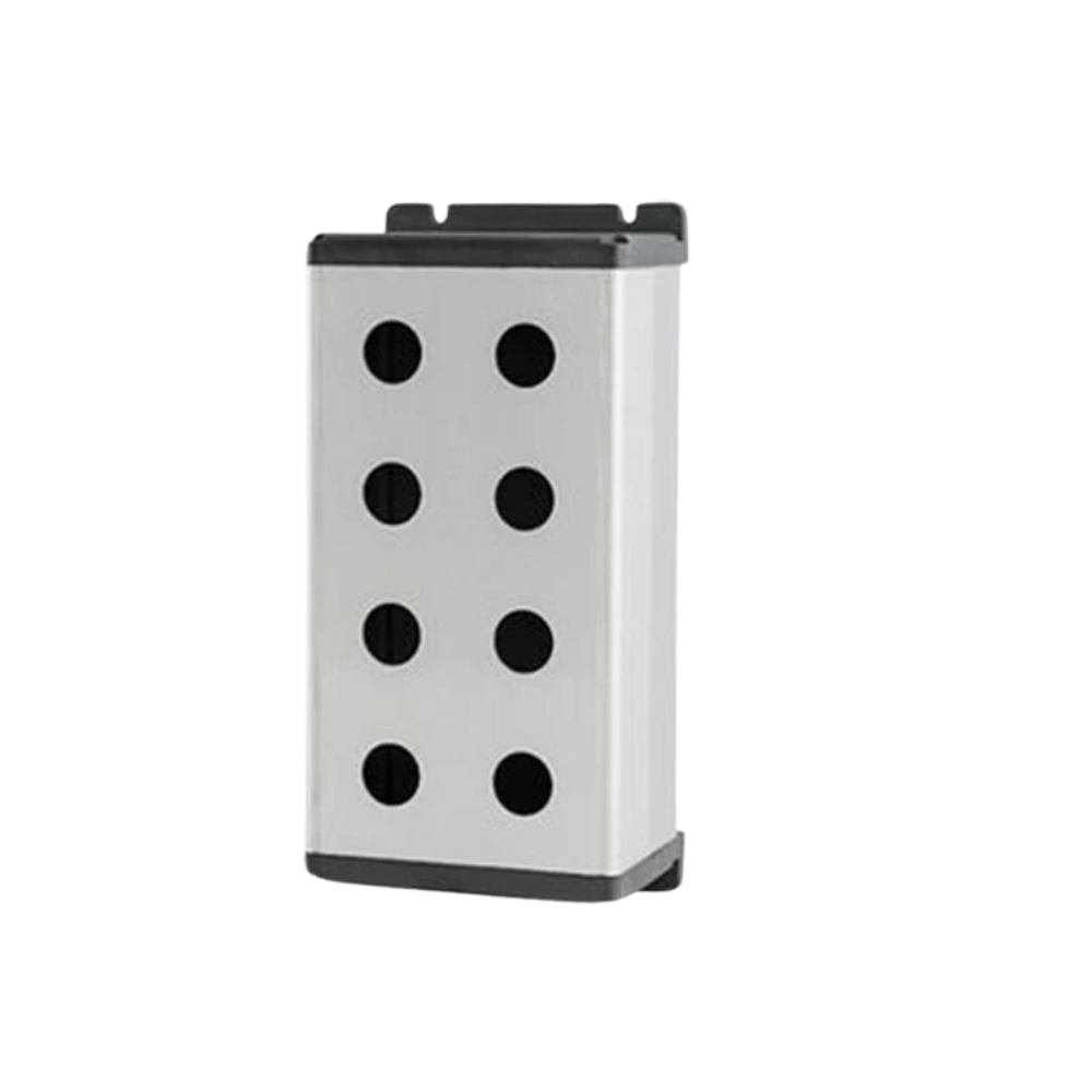 120*75mm Double Row 22mm 8 Hole Metal Junction Boxes Connection Outdoor For Waterproof Push Button Switch