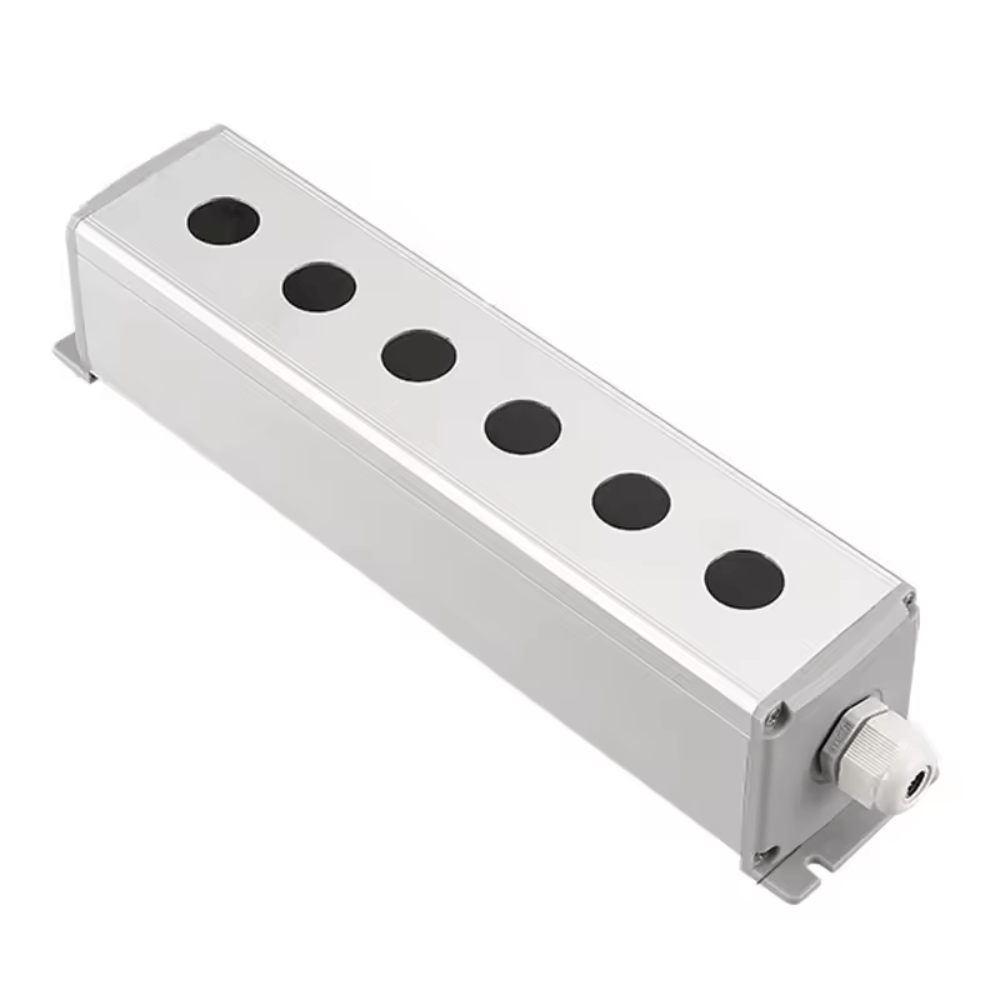 45*65 Metal Junction Boxes Connection Outdoor For 16mm 6 Hole Waterproof Push Button Switch