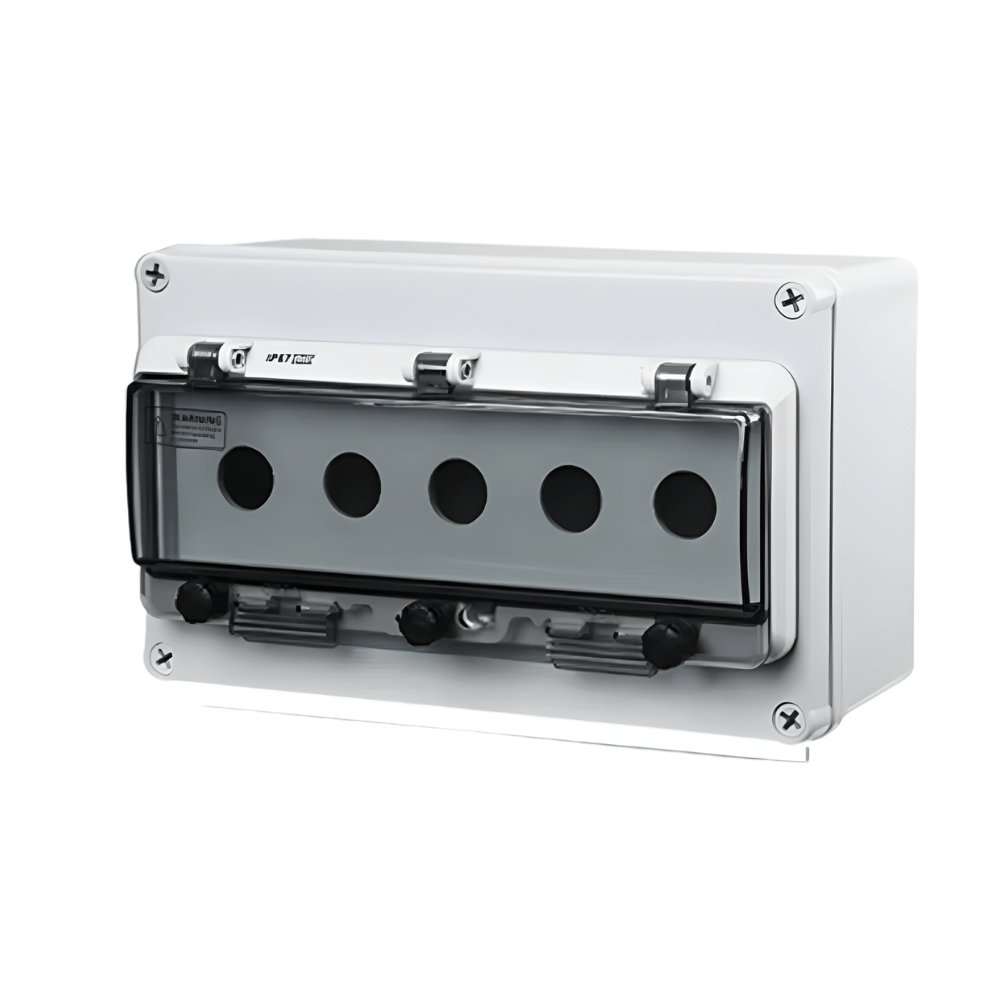 5 Hole 22mm IP67 Outdoor Waterproof Push Button Switch Box