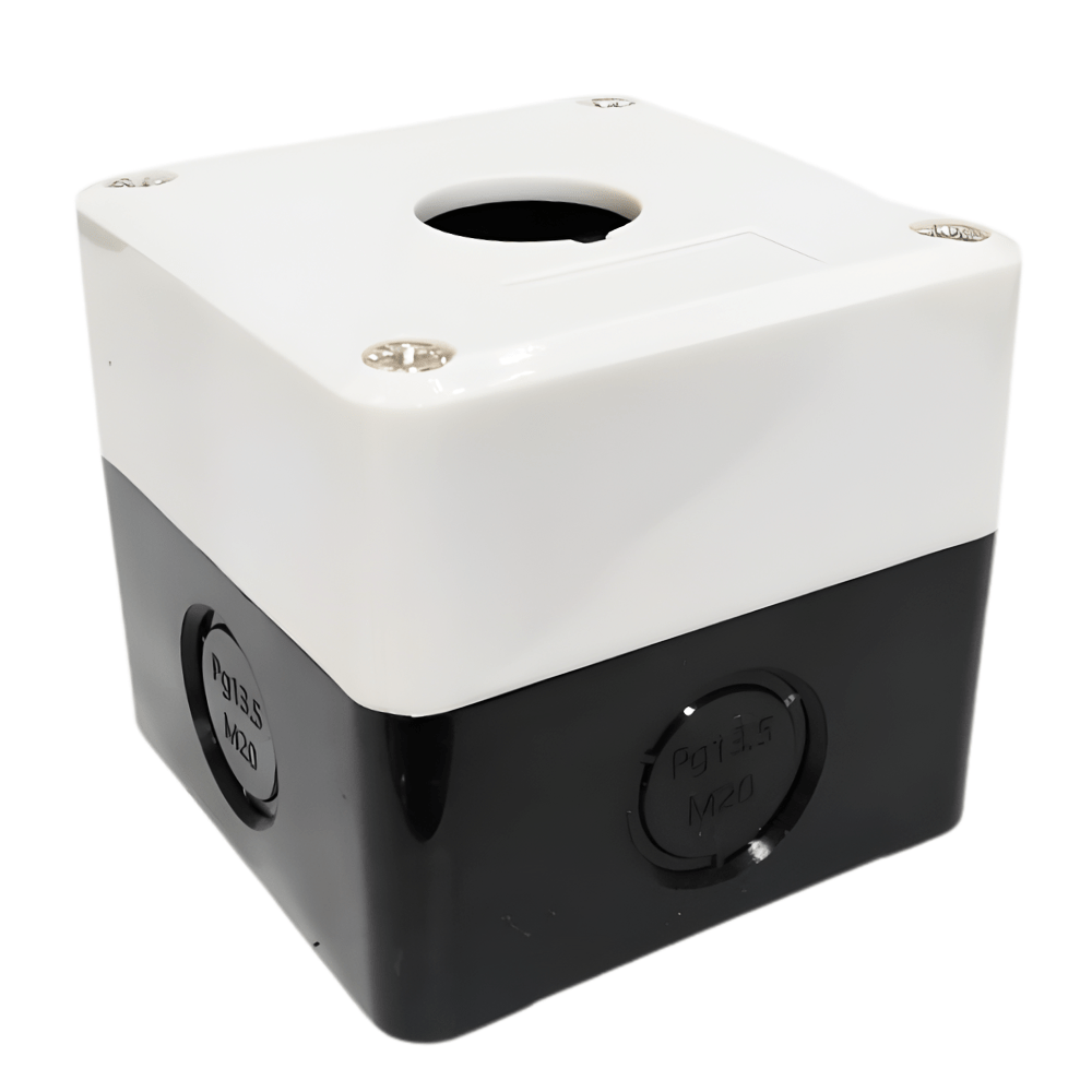 XAL-B01 1Hole 22mm Switch Box Housing Grey-Black
