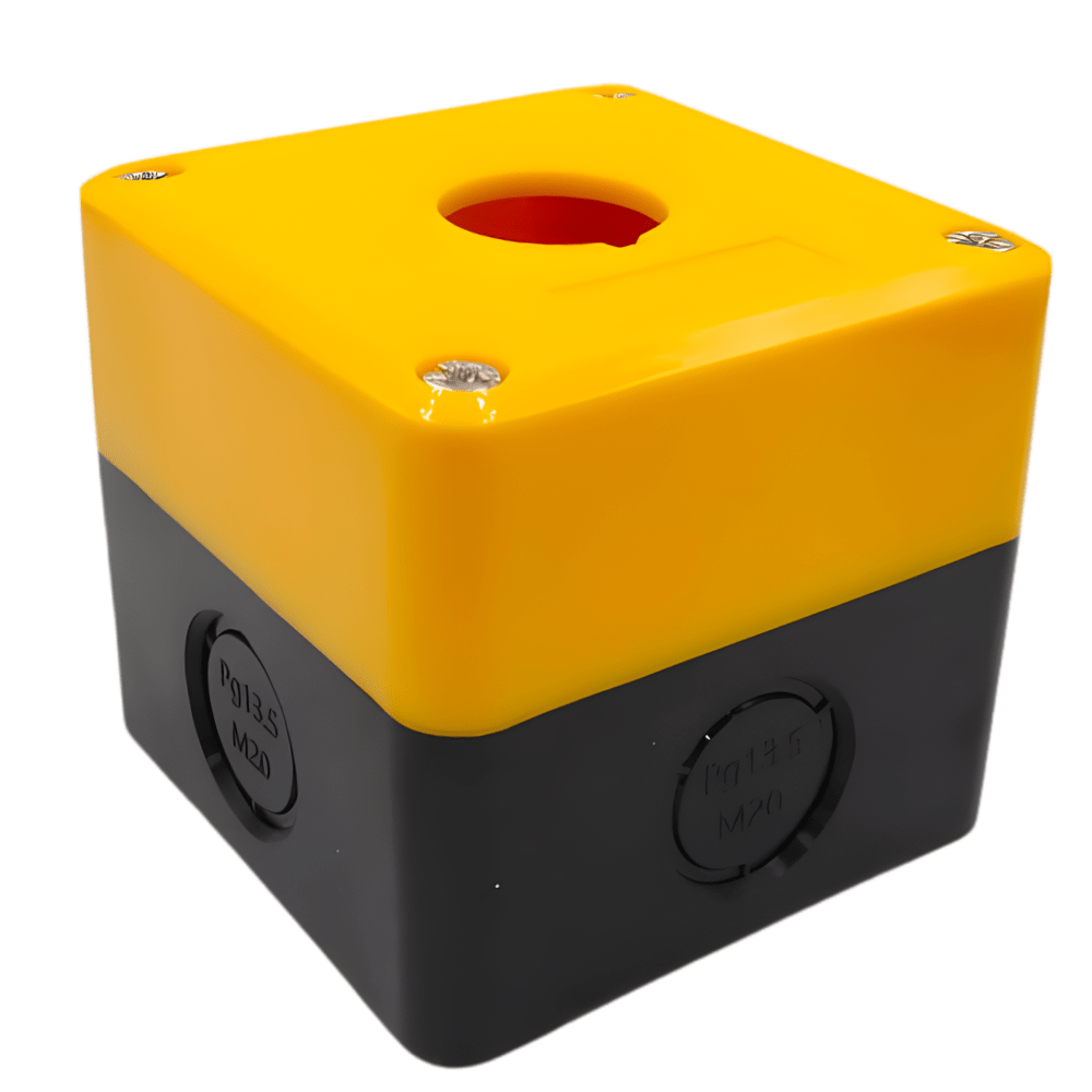XAL-B01-Y 1Hole 22mm Switch Box Housing Yellow-Black