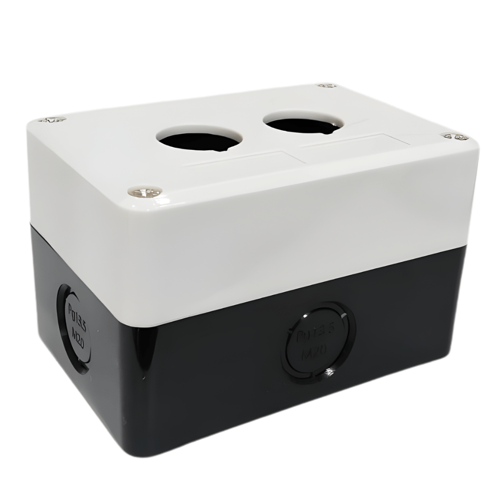 XAL-B02 2Hole 22mm Switch Box Housing Grey-Black
