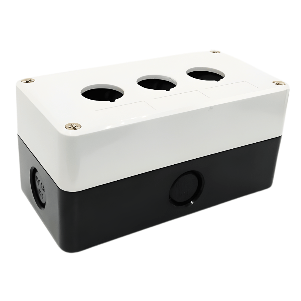 XAL-B03 3Hole 22mm Switch Box Housing Grey-Black