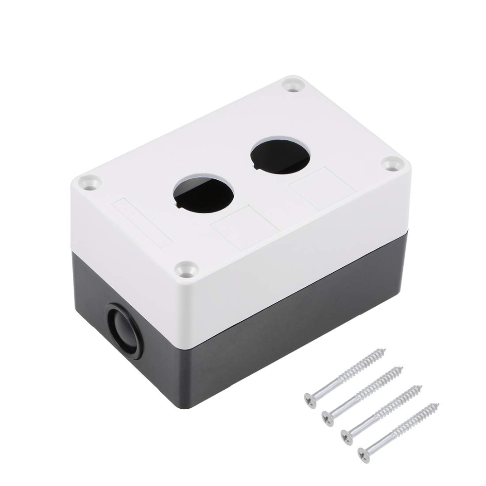XAL-BX2 2Holes for 22mm Black White Mounting Waterproof Box