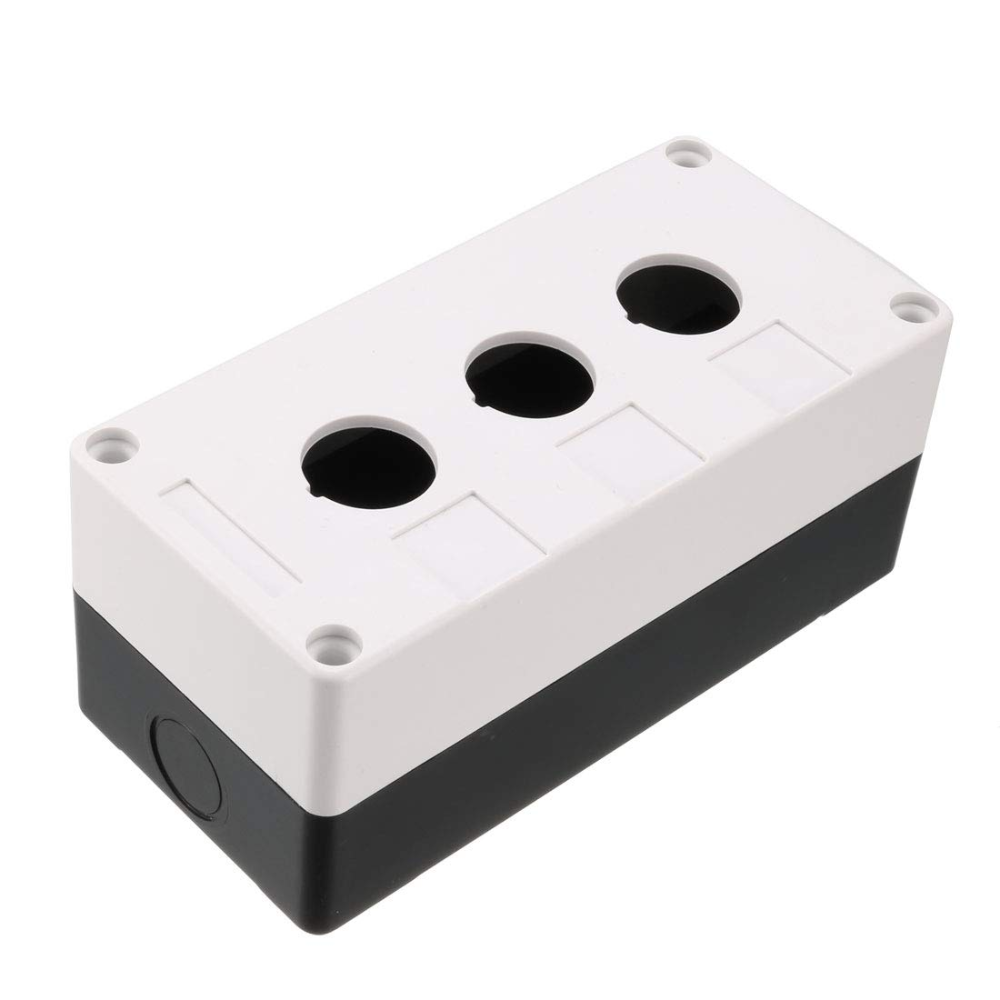 XAL-BX3 3Holes for 22mm Black White Mounting Waterproof Box