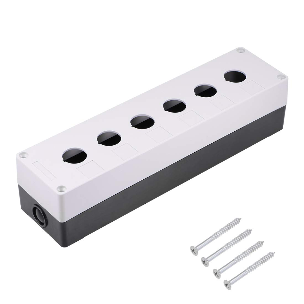 XAL-BX6 6Holes for 22mm Black White Mounting Waterproof Box
