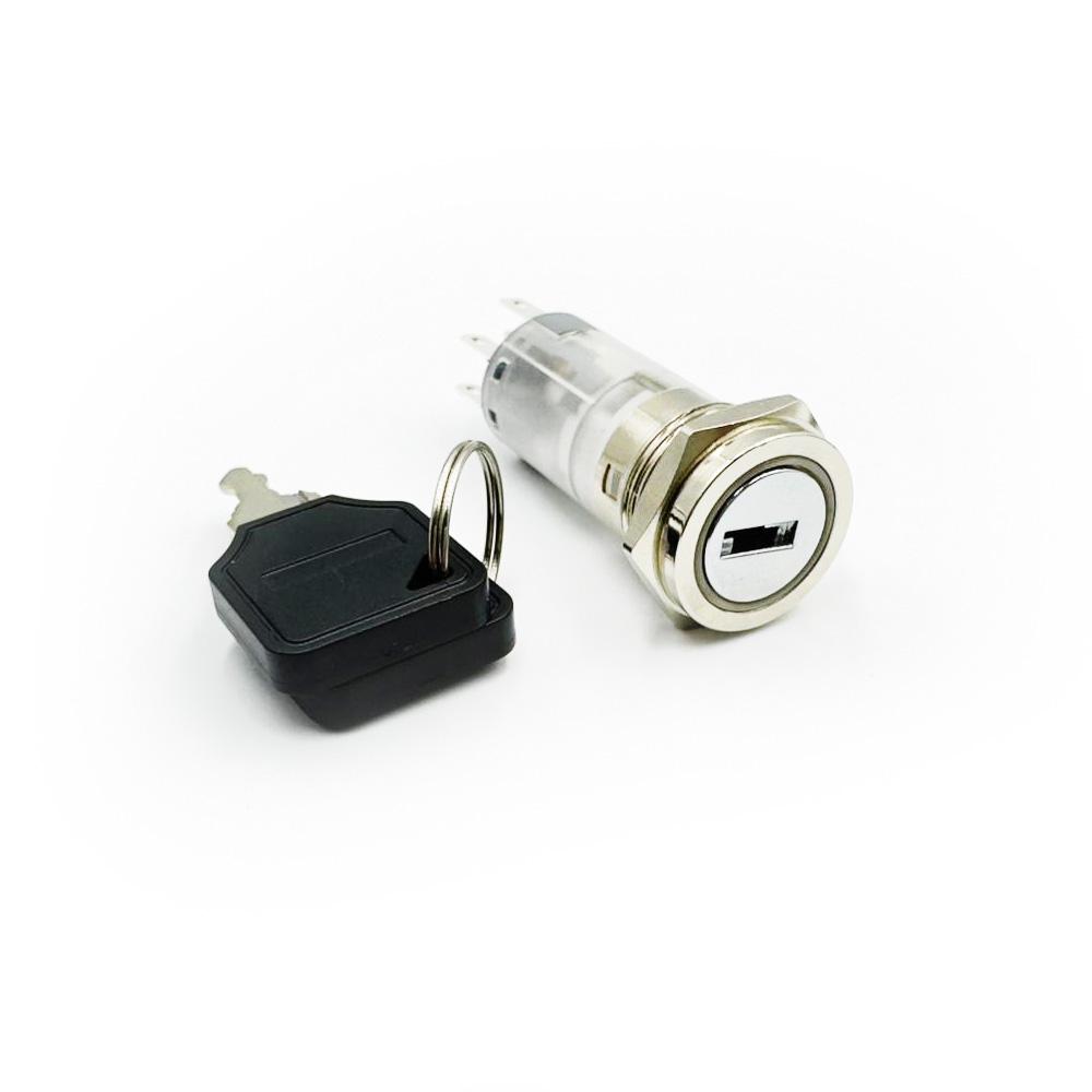 16mm 8Pin 220V Red Light Key Switch