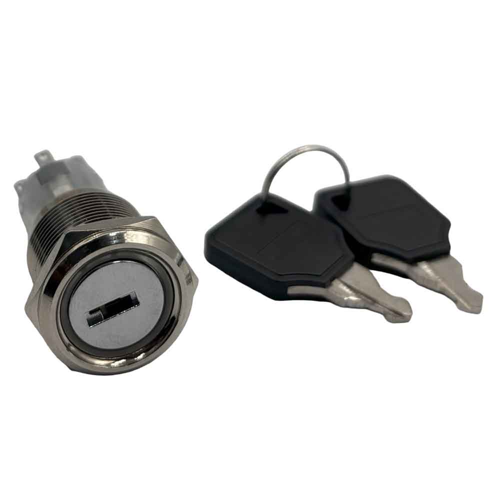 19mm 220V 8pins Green Light Key Switch
