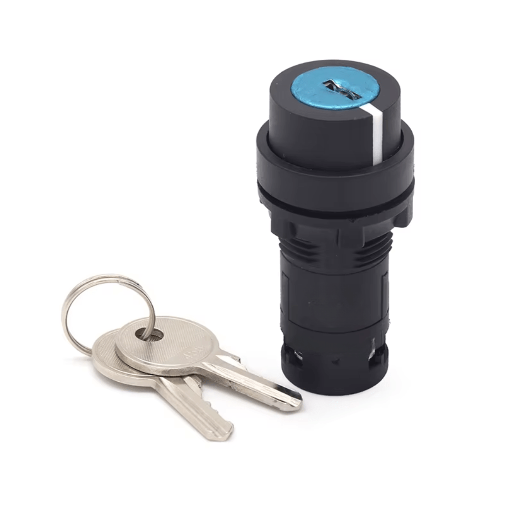 22mm 3Amp NO Self-Reset 2 Position Plastic Key Switch