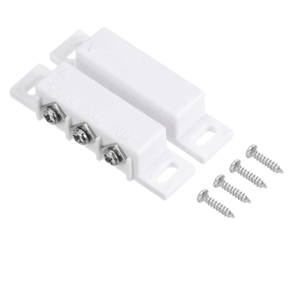 Door Lock Sensor Magnet Proximity Reed Switch with NC NO Common Terminals Output
