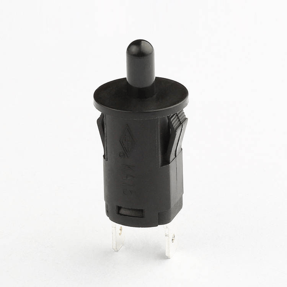 Door Switch 10A NO 12mm Black Handle – 1 Pcs