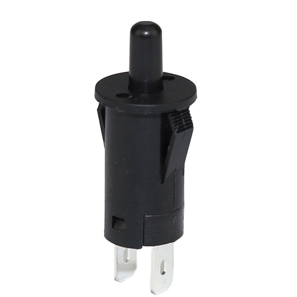 Door Switch 10A NO 14mm Black Handle – 1 Pcs