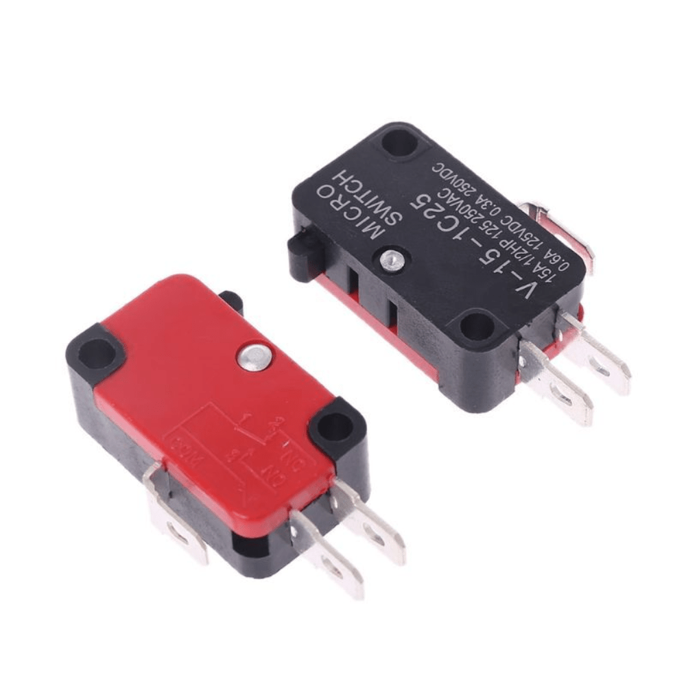 V-15-1C25 125V/250V 15A Push Button SPDT Momentary Snap Action 1 NO 1 NC Micro Limit Switch