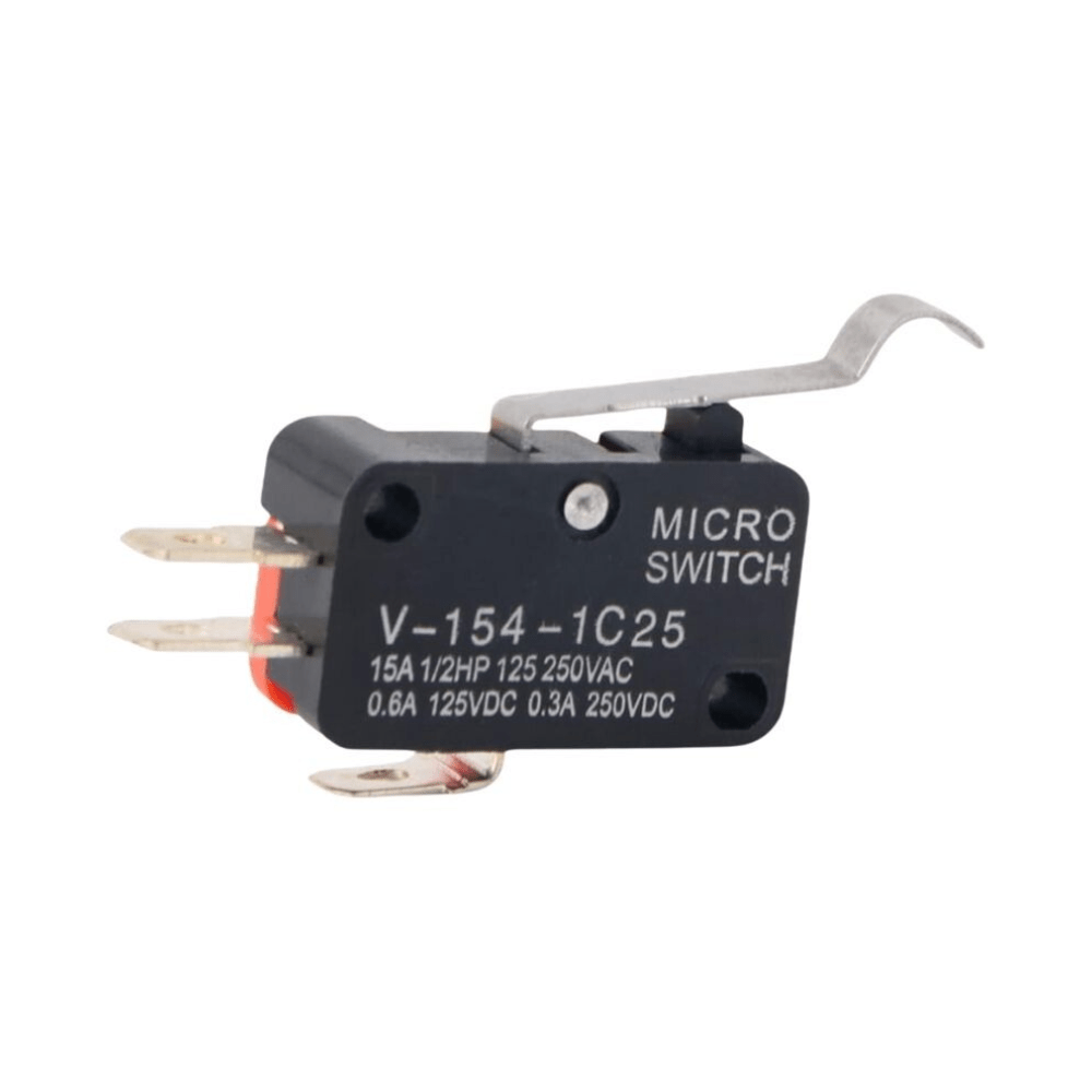 V-154-1C25 125V/250V 15A Push Button SPDT Momentary Snap Action 1 NO 1 NC Micro Limit Switch
