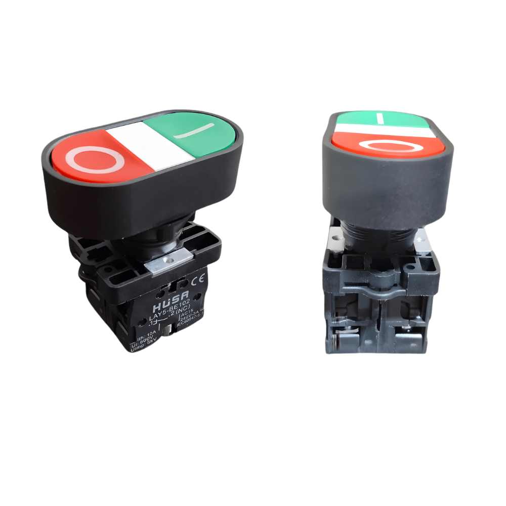 22mm Non-Latching NO NC 10A Dual Plastic Switch- 1 Pc