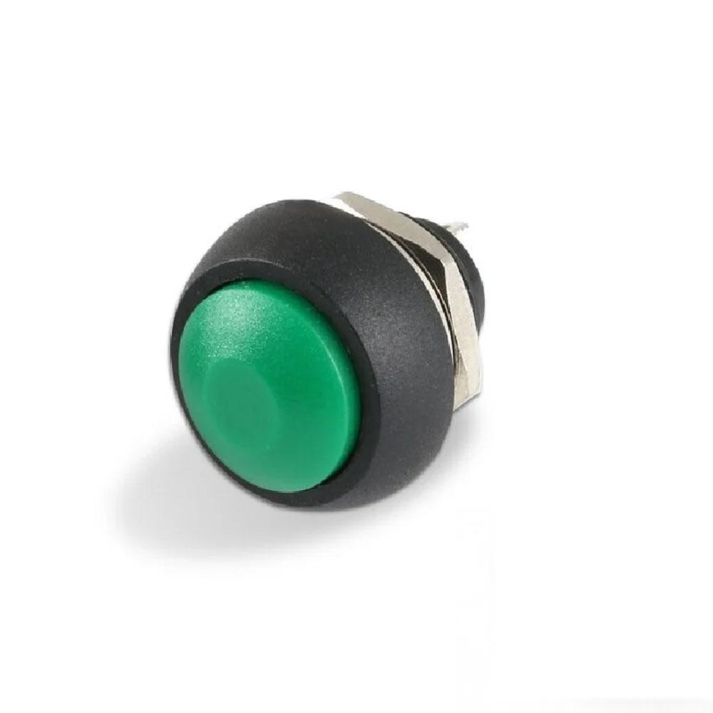 PBS- 33B Green Waterproof 12MM 2PIN Self-Reset Mini Round Push Button