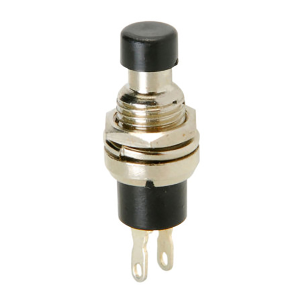 PBS-105 Black Momentary Push On Button (2PCS)