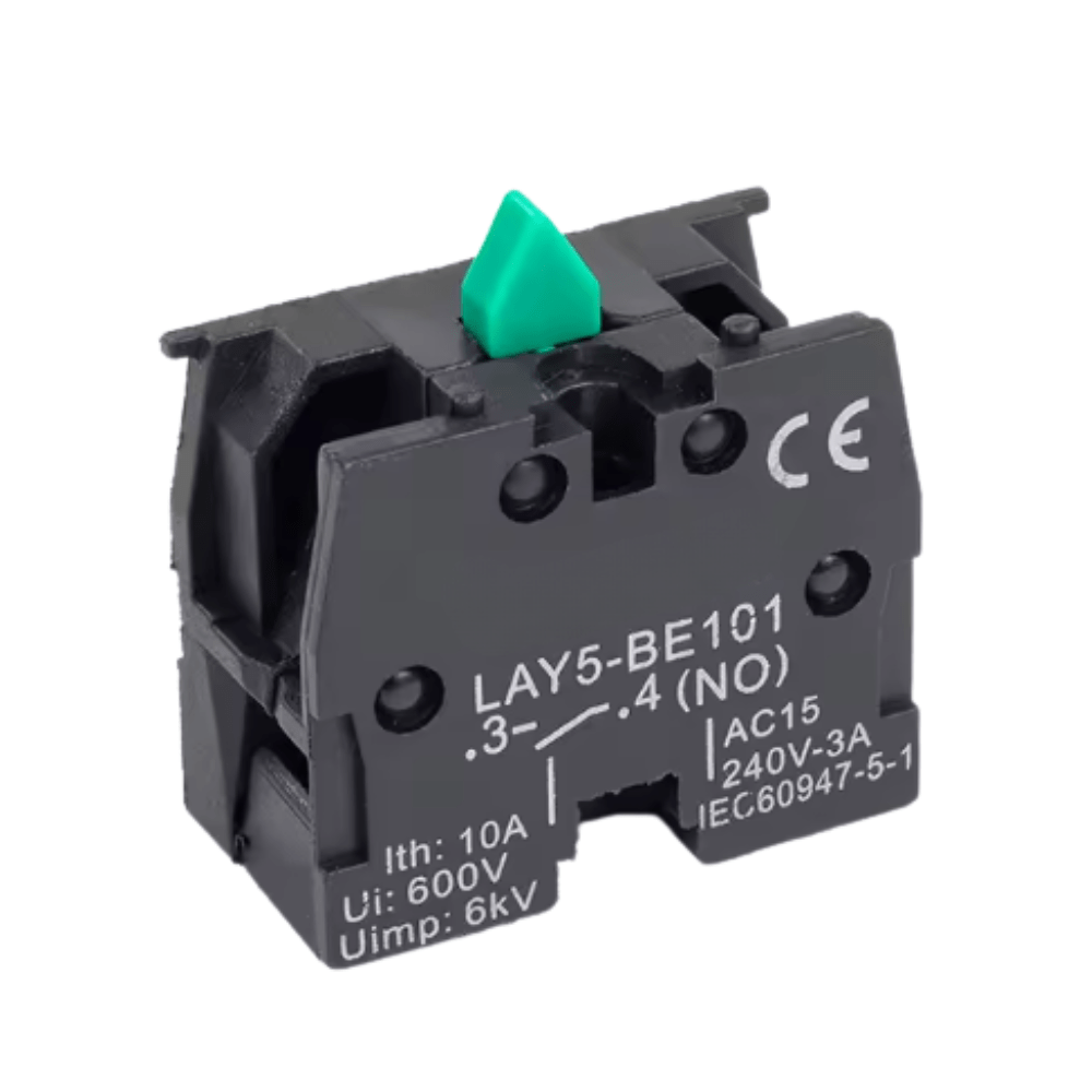 XB2 Green 1NO Contact Block for 22mm Push Button Switch