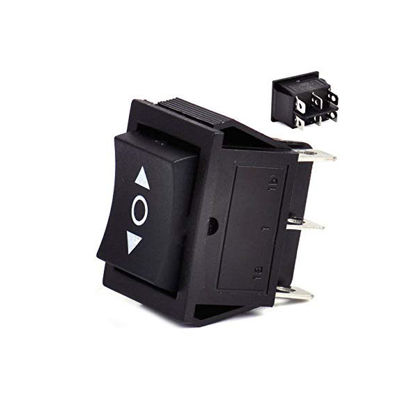 DPDT 16A 250V Momentary Rocker Switch – 2Pcs (Forword and backword)