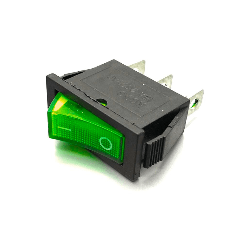 KCD3-101N Green 16A 250V SPST ON-OFF Rocker Switch with Light