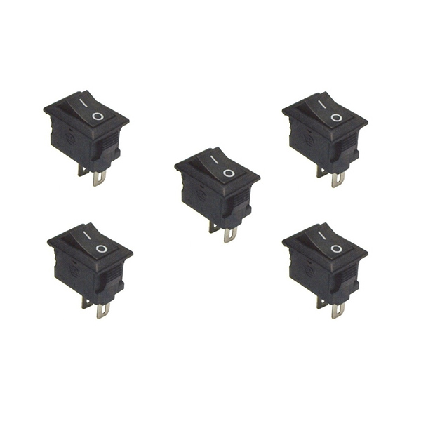 Mini Rocker Switch With 3A 2Pin SPST KCD11-101 (5 Pieces)