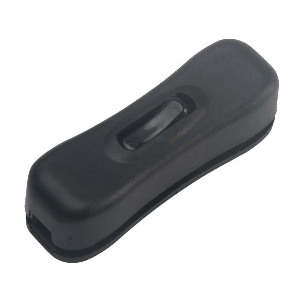ON OFF 2A 250V AC DC Switch with Cover – Black – Small Lamps