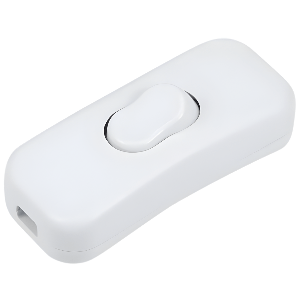 ON OFF 2A 250V AC DC Switch with Cover – White