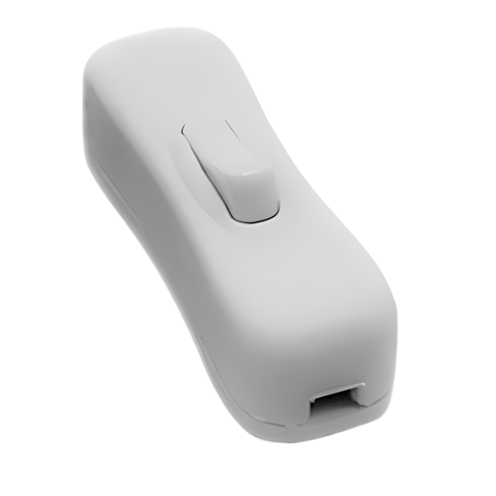 ON OFF 2A 250V AC DC Switch with Cover – White – Small Lamps