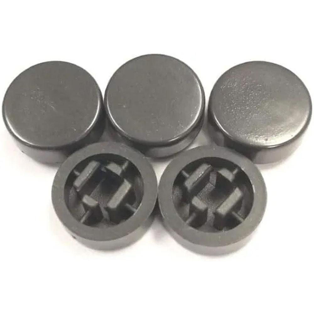 Black Cap for 10x10x9mm & 6x6x7.3mm Square Head Switches (Pack of 25)