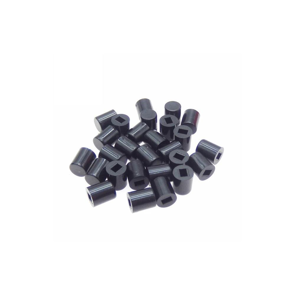 A06 Black Cap for Tactile Push Button Switch – 25Pcs