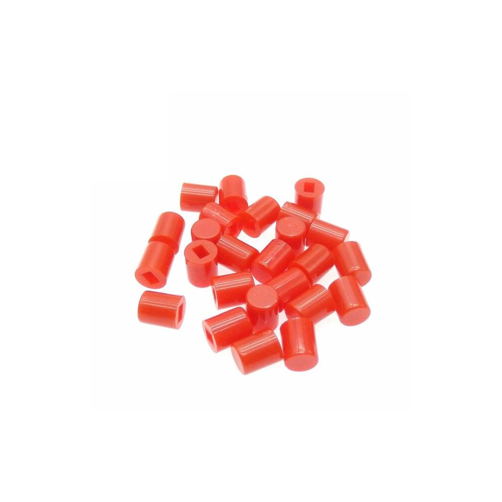 A06 Red Cap for Tactile Push Button Switch – 25Pcs