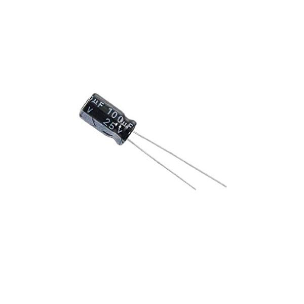 100uf 25V Electrolytic Capacitor (10 Pcs)