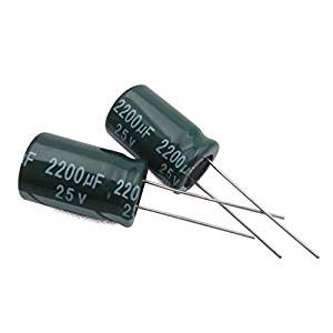 2200uf 25V Electrolytic Capacitors (5 pieces)