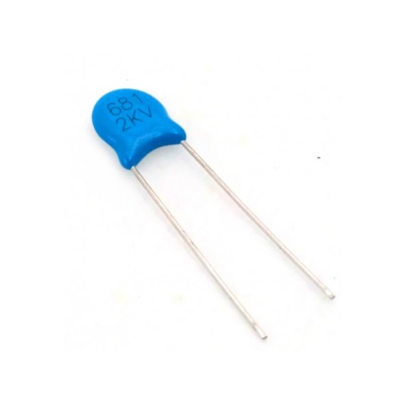 2KV 681K High Voltage Ceramic Disc Capacitor (5 Pcs)