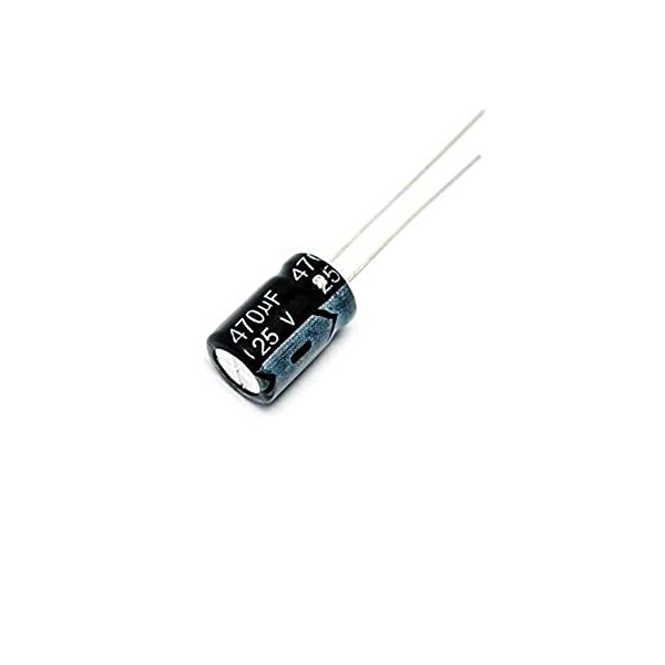 470uf 25v Electrolytic Capacitor (Pack of 5)