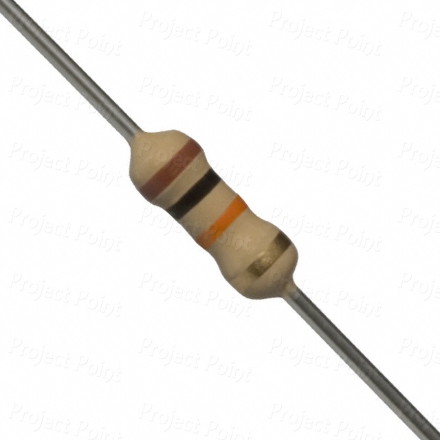 10K 0.25W CFR Resistor (50 Pieces)