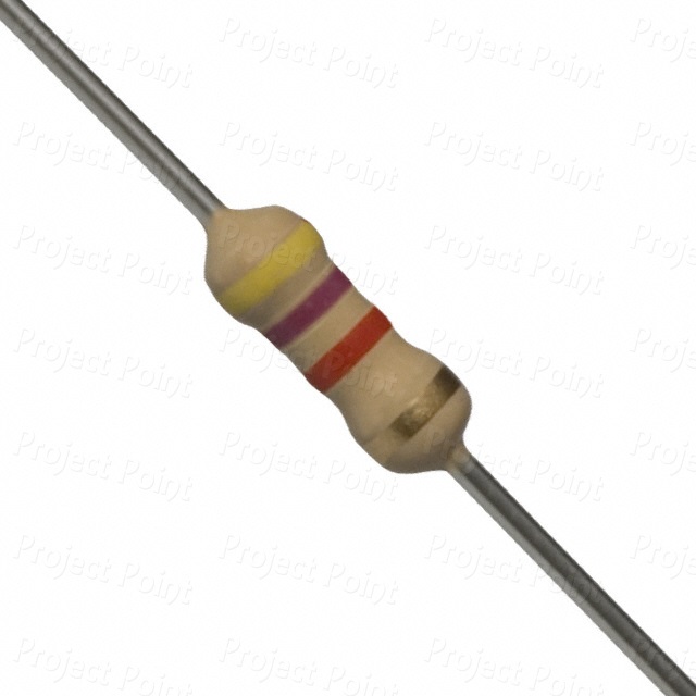 4.7K 0.25W CFR Resistor (50 Pieces)