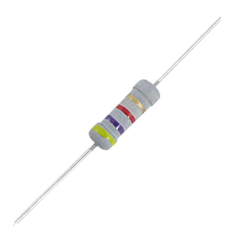 4.7K Ohm 1W Carbon Film Resistor (Pack of 25)