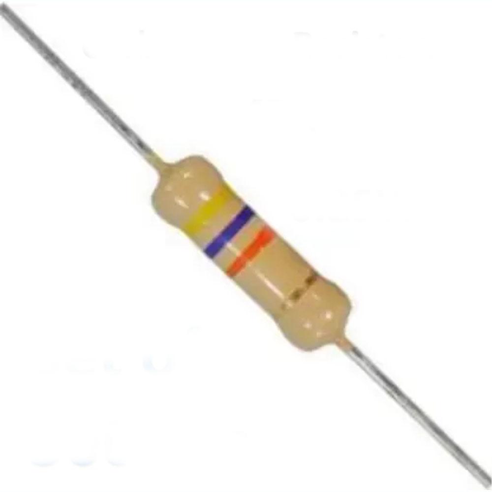 47K 0.25W CFR Resistor (50 Pieces)