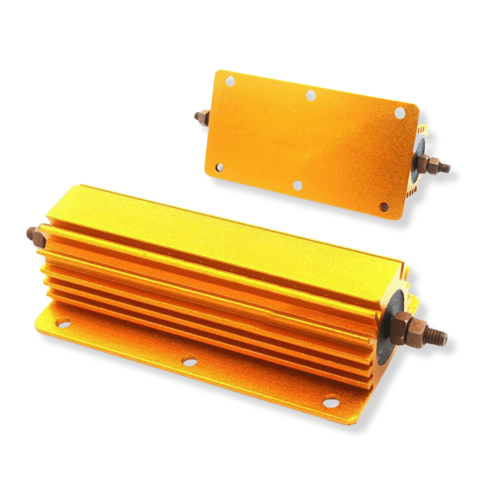 RX24 100W 6RJ 6E 6Ohms Golden Aluminum Metal Shell Case Wirewound Resistor