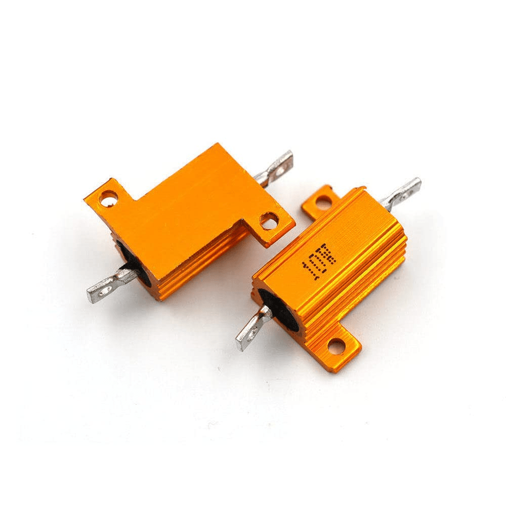 RX24 10W 12RJ 12E 12Ohms Golden Aluminum Metal Shell Case Wirewound Resistor