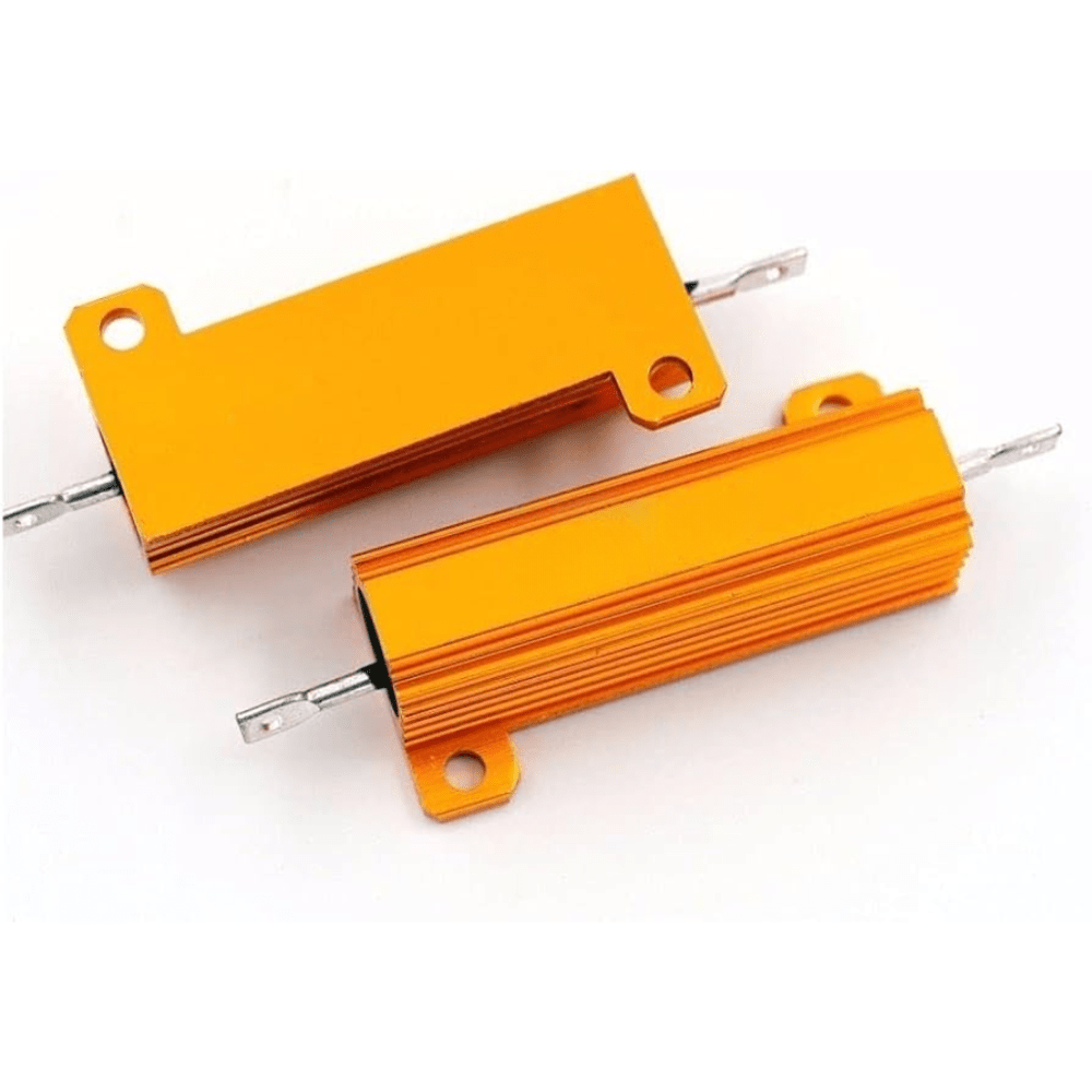 RX24 50W 100RJ 100E 100Ohms Golden Aluminum Metal Shell Case Wirewound Resistor