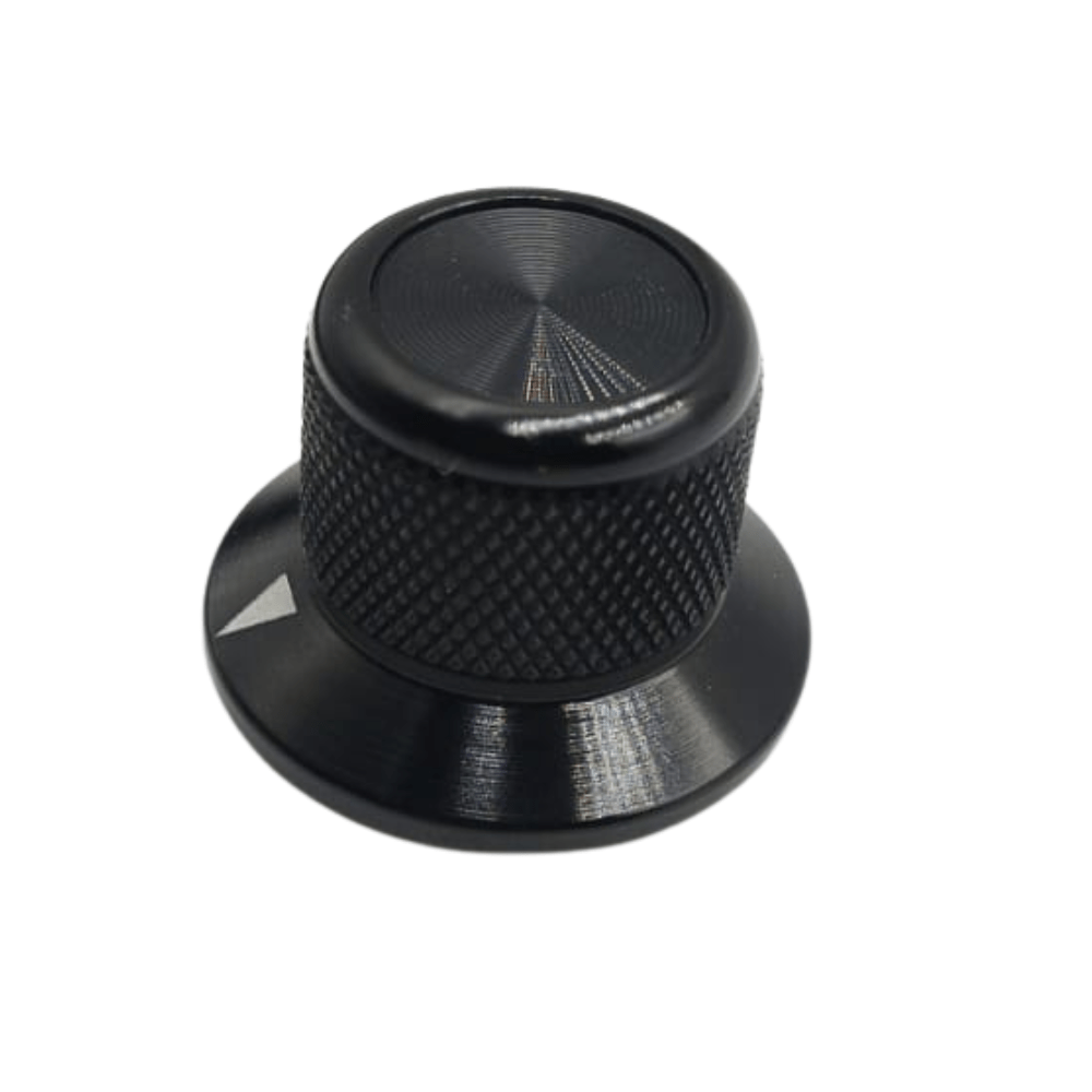 25X17mm Black 6mm ID Aluminum Alloy Potentiometer Switch Control Cap (Model-1)